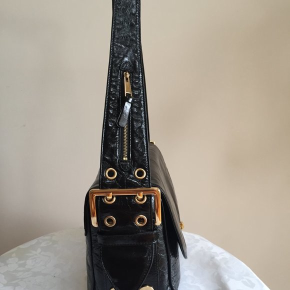 Marc Jacobs Black Patent Leather Shoulder Bag - Picture 4 of 10